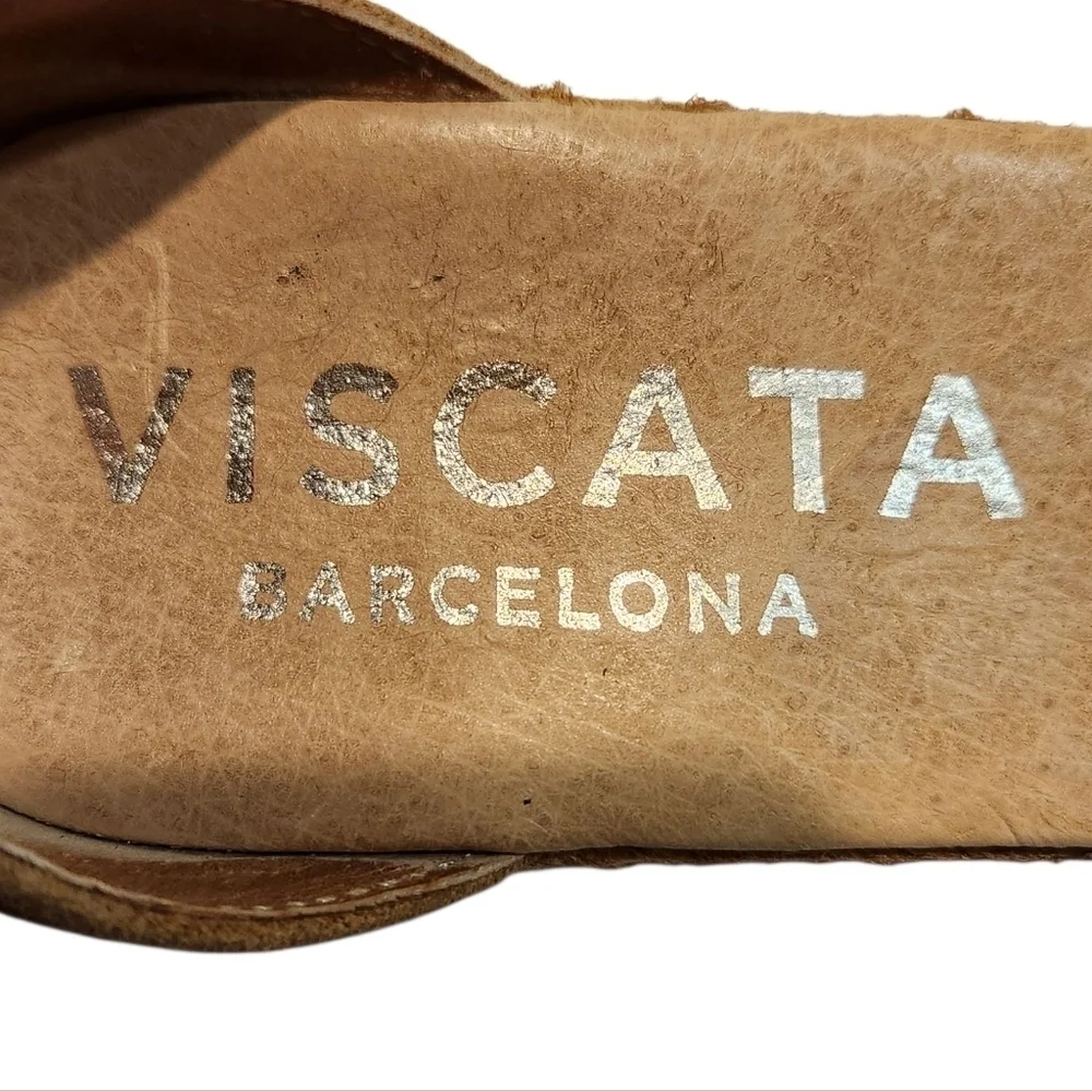VISCATA CAPRUBI SUEDE ESPADRILLE SANDAL WEDGES SZ 38EU (7)